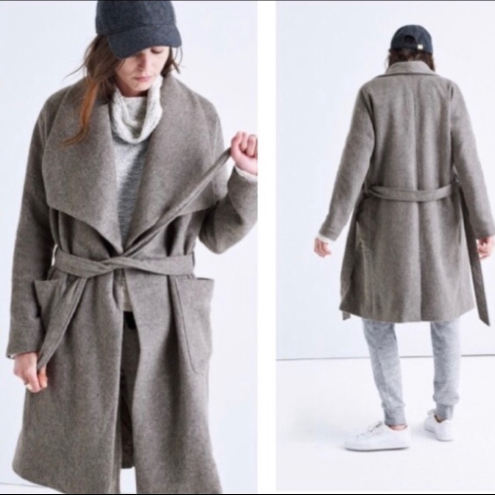Madewell Delancey Wool Blanket Coat